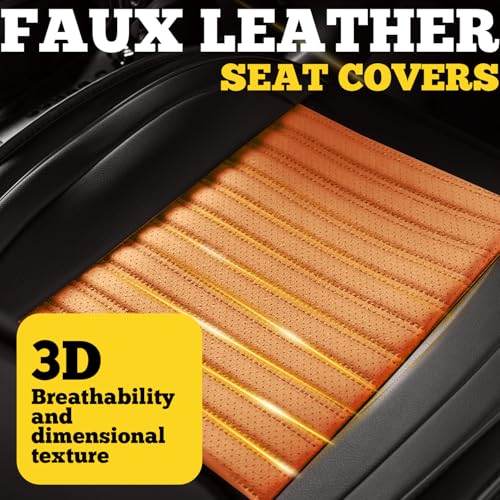 Car Seat Covers Full Set (Brown-Black / Full set)
