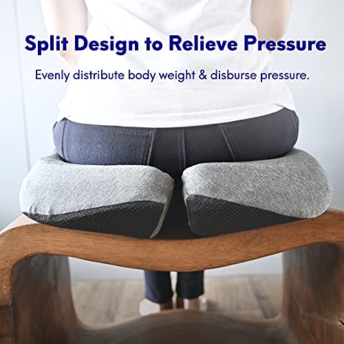 Cushion Lab Patented Pressure Relief Seat Cushion for Long Sitting Hours on Office & Home Chair (Black)