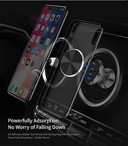 Replacement Metal Plates Set for Magnetic Car Phone Holders (Black / 2 Pack)