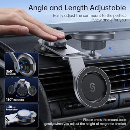 MagSafe Car Mount for Dashboard (Space Gray)