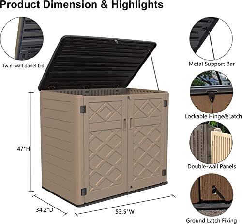 Storage Shed Weather Resistance (Coffee)