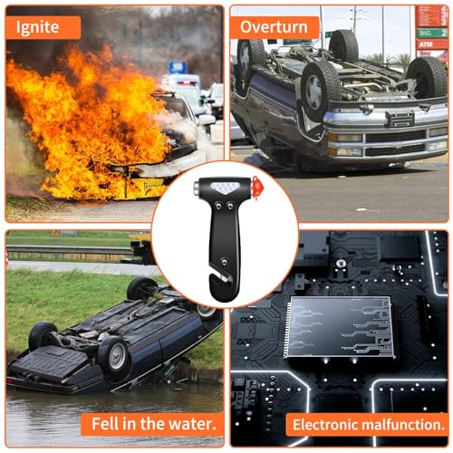 Gadgets Inside the Car Emergency Kit (Black-1pc.)