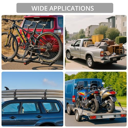 4 Pack Retractable Ratchet Straps (4 PCS)