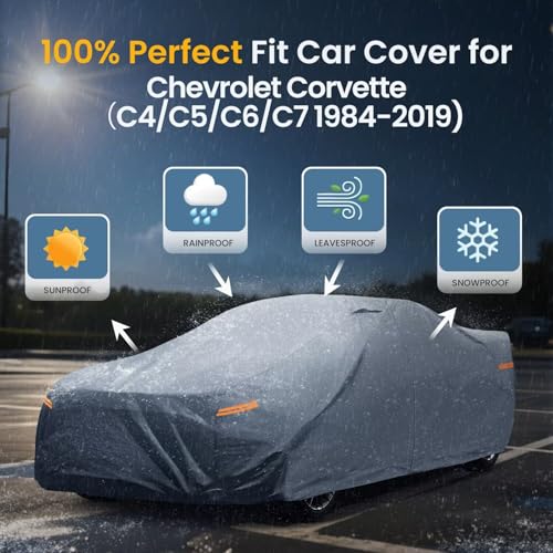 Waterproof Chevy (Coupe Car Cover / Custom Fit Chevrolet Corvettec C4/C5/C6/C7)