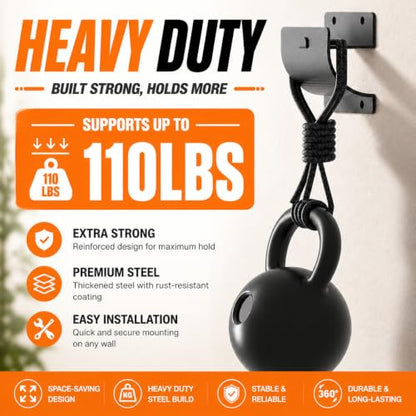 Heavy Duty Ladder Hook for Garage (2 Pack)