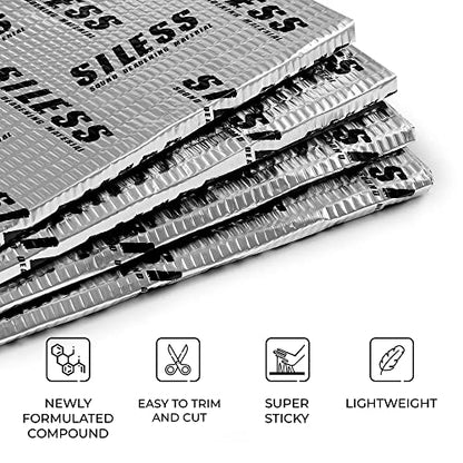 80 mil (2mm) 18 sqft (1.7 sqm) Car Sound Deadening mat - Butyl Automotive Sound Deadener - Noise Insulation and Vibration Dampening Material (18 sqft) (18 sqft)