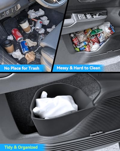 2026 Outback Door Trash Can for 2026 Subaru Outback Driver Side Door Pocket Garbage Bin Car Trash Organizer Center Console 2026 Outback Accessories Silent & Waterproof