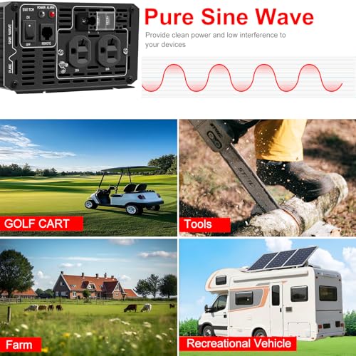 2000W Pure Sine Wave Inverter (DC48V (Range 40V-60V) 2000W)