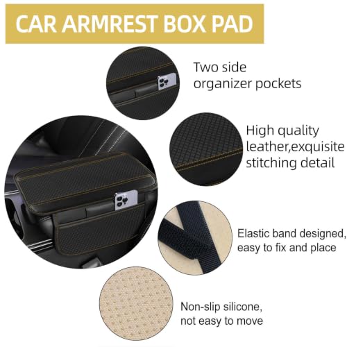 10 PCS Leather Car Seat Covers Front Seats Set (Steering Wheel Cover Set / Black and beige)
