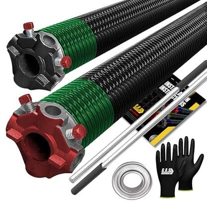 Garage Door Torsion Spring 243x1.75x35 Includes 1” Steel Bearing (243x1.75x35 / Pair)