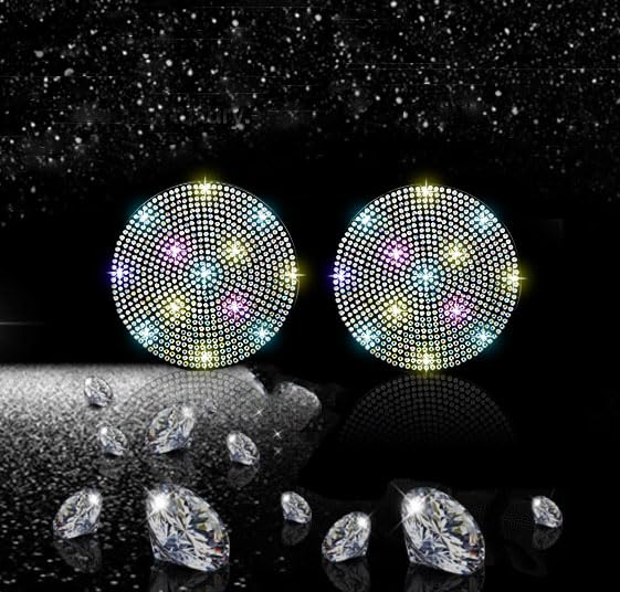 2pcs Bling Car Cup Holder Coaster (Multicolor / 2pcs)