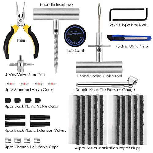 Flat Tire Repair Kit 68pcs (67pcs)