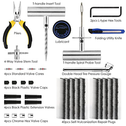 Flat Tire Repair Kit 68pcs (67pcs)