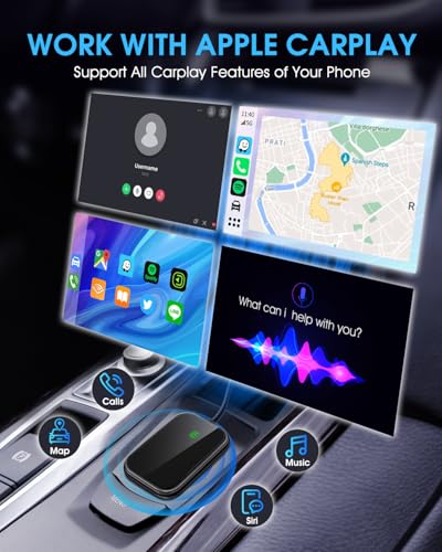 Wireless Carplay Adapter for Apple (Black)