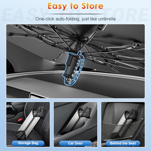 for Car Windshield Sunshade Umbrella 2022 (for 2022-2026 Santa Cruz)