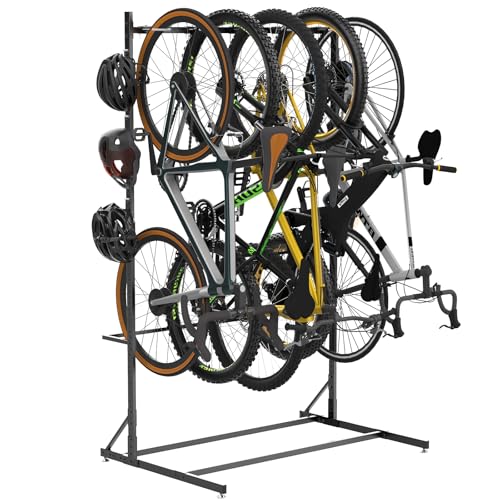Freestanding Bike Storage Rack for 5 Bikes (Freestanding Bike Rack)