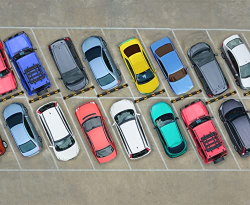 Parking Stopper for Garage Heavy Duty Rubber Parking Curb Stops 72” Garage Parking Stops 12 (12-Pack)