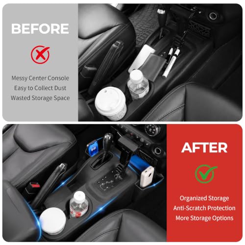 Center Console Organizer with Cup Holder Insert for 2011
