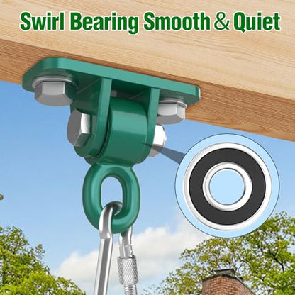 Swing Hangers with Bearing (Green / 2 Pack)