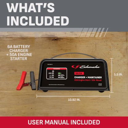 6A Car Battery Charger & Maintainer (50A 12V Car Battery Charger)