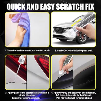 for Mazda Touch Up Paint (Jet Black Mica(41W) for 2014-2025 CX-5/2020-2026 CX-30/2023-2026 CX-50/2025-2026 CX-70/2024-2026 CX-90/2014-2026 MAZDA3/2014-2025 MX-5 Miata/2014-2021 MAZDA6/2016-2021 CX-3/2023 CX-9/2015 MAZDA2/2013-2017 MAZDA5)