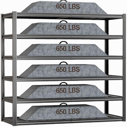 64" Wide 6 Tier Garage Shelving Unit (64"Wx24"Dx84H | 6 Tier)