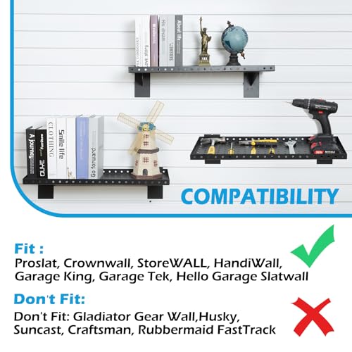 Slatwall Shelves 24x10 Inch (White)