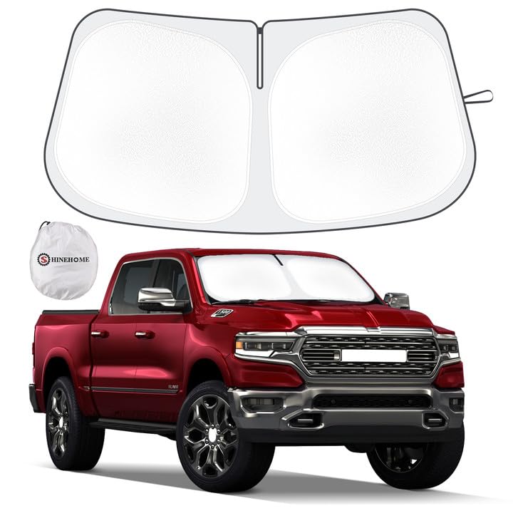 Ram 1500 Windshield Sun Shade for 2019 (For 2019-2026 Dodge RAM 1500)