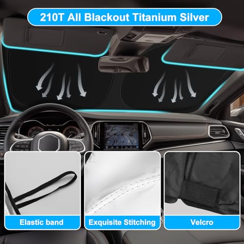 Windshield Sun Shade for 2014 (For 2014-2026 Jeep Cherokee)