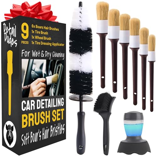 Car Detailing Brush Set 9 (9 Pack)