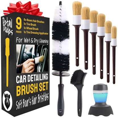 Car Detailing Brush Set 9 (9 Pack)