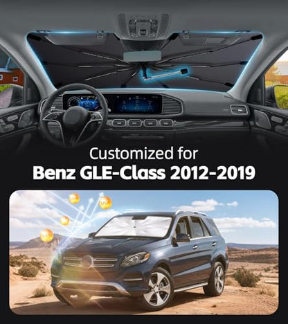 Windshield Sun Shade for Benz GLE Class 2012 (Fit for Benz GLE-Class 2012-2019)