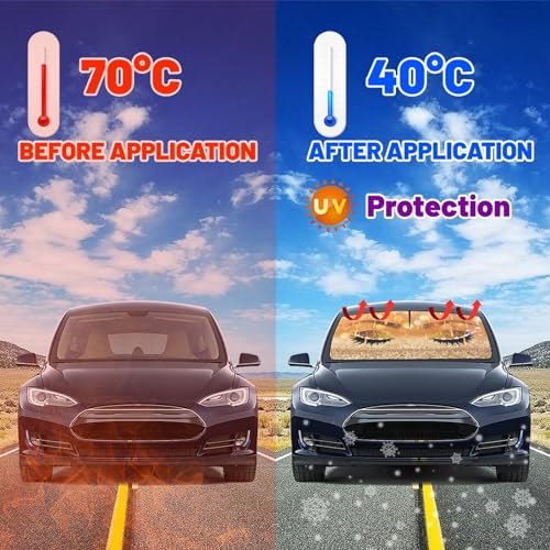 Hello Girl Gorgeous Eyelash Car Windshield Sunshade Umbrella Car Foldable Umbrella Sunshade for Front Window UV Reflector Auto Windshield Umbrella Sun Shades Cover for Most Vehicles 57'' X 30'' (57'' X 30'' / style-AB16)