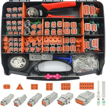 378 PCS DT Deutsch Series Waterproof Connector Kit (DT 378PCS KIT)