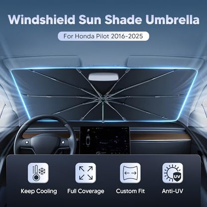 Windshield Sun Shade Umbrella for 2016 (Honda Pilot 2016-Present)