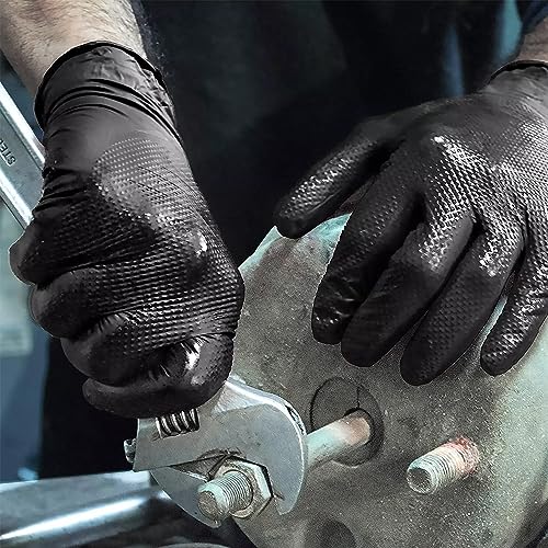 Medium Black Nitrile Gloves (Medium)
