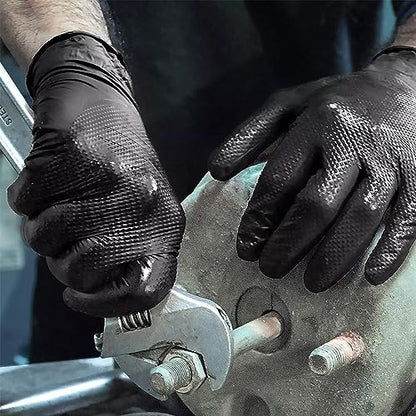 Medium Black Nitrile Gloves (Medium)
