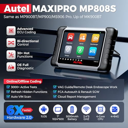 MaxiPRO MP808S Bidirectional Scanner (Black)