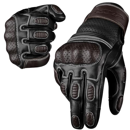Motorcycle Gloves (Ninja Brown / XX-Large)