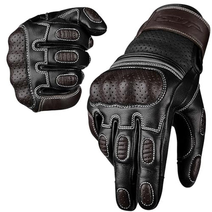 Motorcycle Gloves (Ninja Brown / XX-Large)