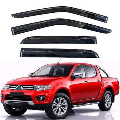Rain Guards Window Visors for 2007 (2007-2014 L200 Double Cab)
