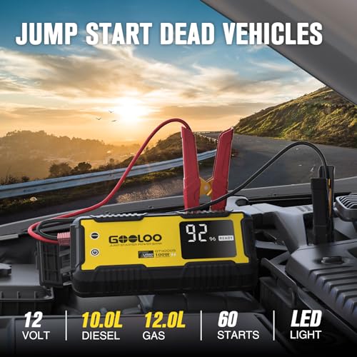 GT4000S 12V 4000A Peak Jump Starter with 100W Two (Yellow)