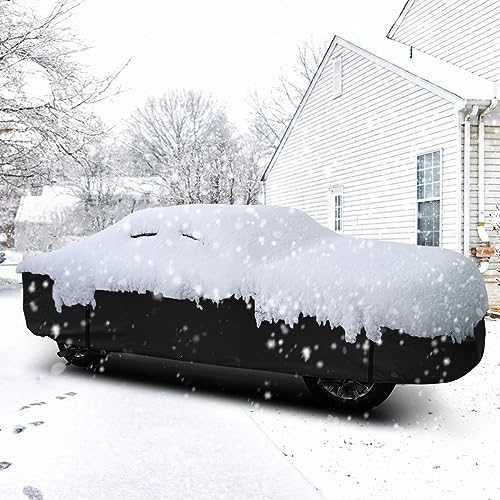 Truck Cover for Silverado 2500 3500 HD Crew cab Short Bed 6.6ft Windproof (Black / for 2000-2022 Silverado 2500 3500HD)