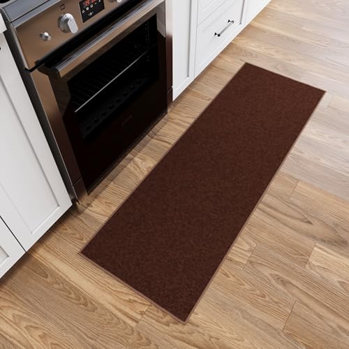 2x5 Kitchen Rug Runner (Solid Brown)