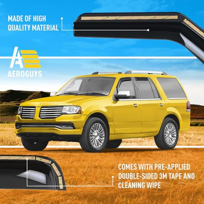 Extra Durable Window Deflectors in (For Lincoln Navigator 07-17)
