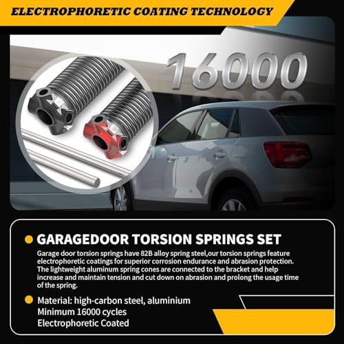 Pair of 2" Garage Door Torsion Springs 0.225X2"X28" (0.225X2"X28")