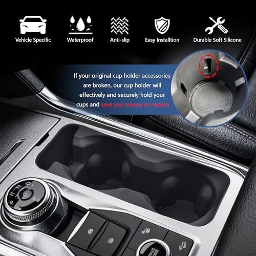 Cup Holder Inserts for Ford Explorer 2020 (For Ford Explorer 2020-2024)