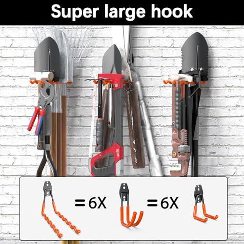 Heavy Duty Garage Wall Hooks 20 Pack (20 / Orange)