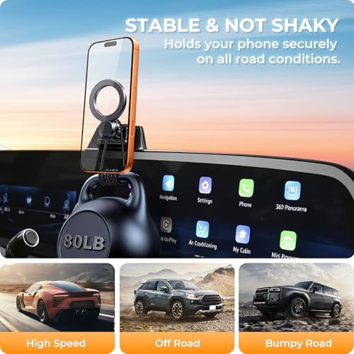 Car Phone Holder for Cadillac Lyriq 2023 (23-26 Lyriq&25-26 Optiq/CT5&24-26 XT4 & 26 Vistiq)