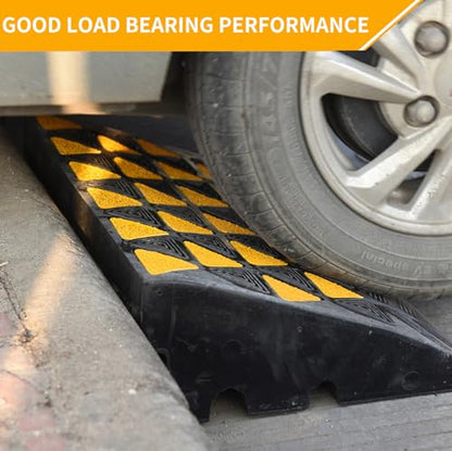 6 Inch High Rubber Curb Ramp 23.6" Long (6 inch Rise)